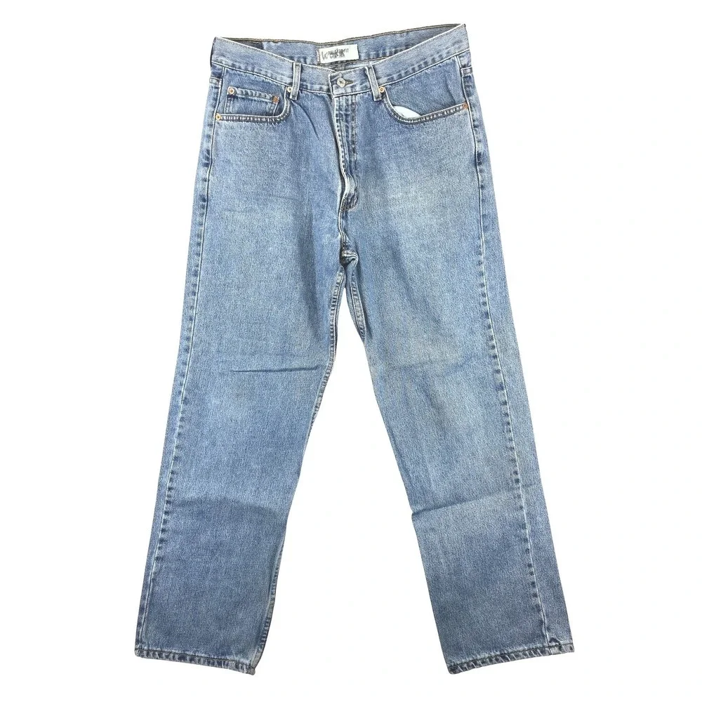 Levis 550 Relaxed Fit Jeans Mens 38x32 Light Wash Denim Tapered Leg Casual